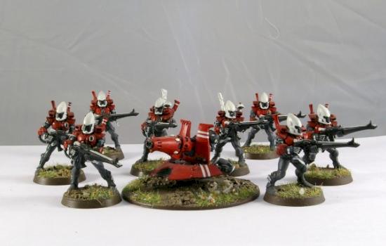 ELDAR GUARDIAN SQUAD WITH SUPPORT PLATTFORM by brainless