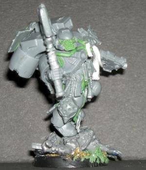Chaplain before painting by Lightning