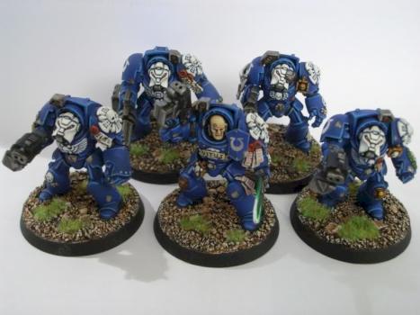 Ultramarines Terminator Squad by RangerRob