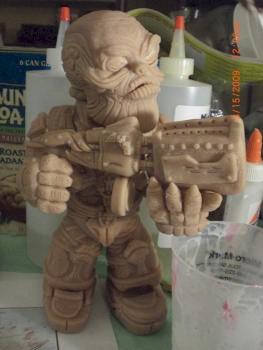Gears of War Super Deformed Boomer Sculpt w/ Boomshot by preheresy38