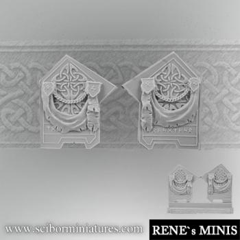 Celtic decorated plates 6 by rene