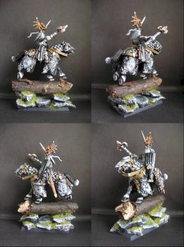 Warhammer Bretonnian Knight of Timber Wolf by tinman755