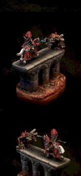 Red Dragon Lord vs Lava Troll by osiskars