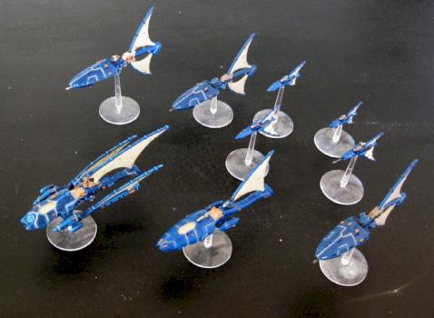 Battlefleet Gothic Craftworld Eldar Fleet by horizon