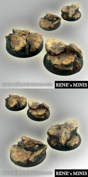 Celtic Ruins Round bases 40 mm Round Edge Set2 by rene