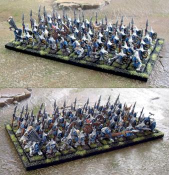 Full horde of 50 Smurfs of Chaos SpearSmurfs by Necros