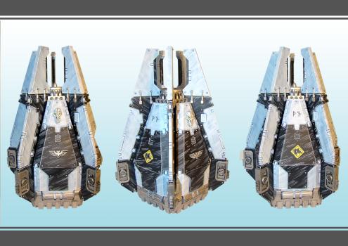 Space Wolves Drop Pod by Myffin