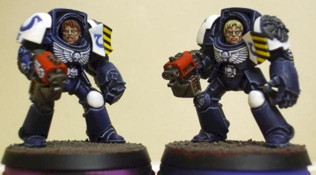 Ultramarine Terminators (paint test) by pig of sparta
