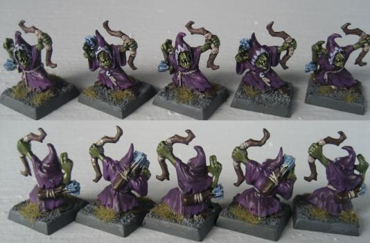 10 goblon archers front and back by automaton88