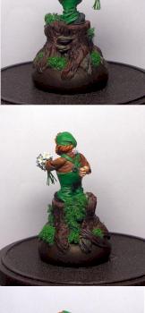 The gnome with flowers by Dimitry