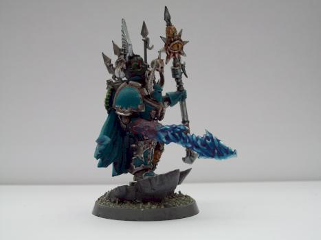 Undivided Chaos Sorcerer in Terminator Armour my own colour scheme by Hazard84