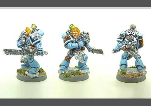 Space Wolves Grey Hunter by Myffin