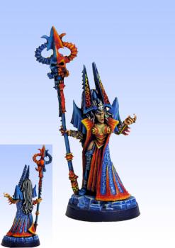 Dark elf sorceress – fire & ice theme by Michal
