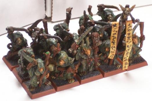 Skaven Plague Monk unit by hammerandbrush
