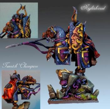 mounted Tzeentch Champion by Nightshroud