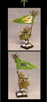 Wood Elf Army Standard Bearer by brushphemy