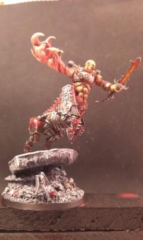 khorne juggernaut centaur daemon prince by sprugly