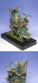 Golden Demon Finalist (GDUK2011) - Slann Magepriest on Stegadon by winterdyne