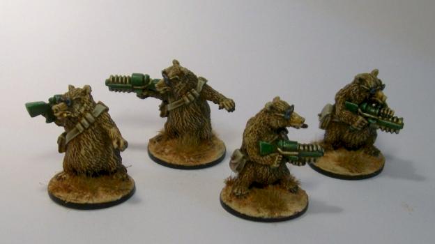 15mm Bears with Rayguns by Sonny