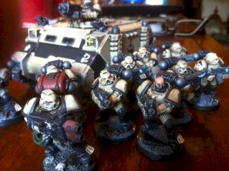 Space Marines Tactical Squad by visionvoid
