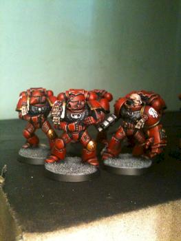 Red Hunters Space Marines by Frogman