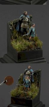 Arya Stark and King Robert by HonourGuard