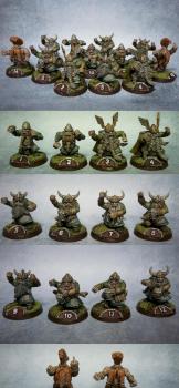 Blood bowl bloodbowl DWARFS team CONVERTED pro painted x14 by tyyler