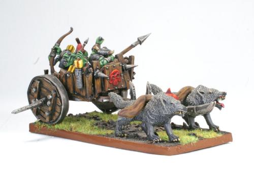 Scratch Built Goblin Wolf Chariot by TKNY