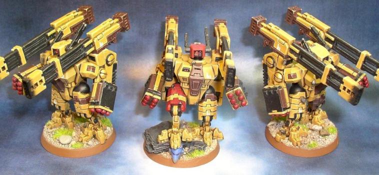 Tau XV-88 Broadside Team by Morkaj