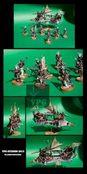 Dark Eldar Warriors & Raider (Obsidian Rose) by VPG Studios