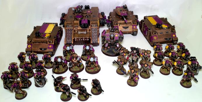 Unconquered Sun Space Marine Army, 1500 points by Spanglo