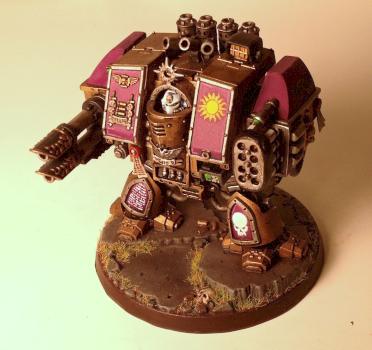 Venerable Dread with Twin Linked Lascannon and Missile Launcher by Spanglo