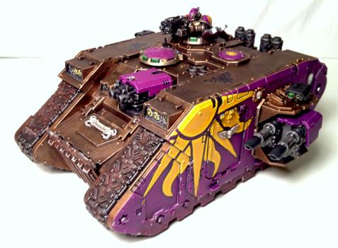 Unconquered Sun Marines Variable Land Raider as standard by Spanglo