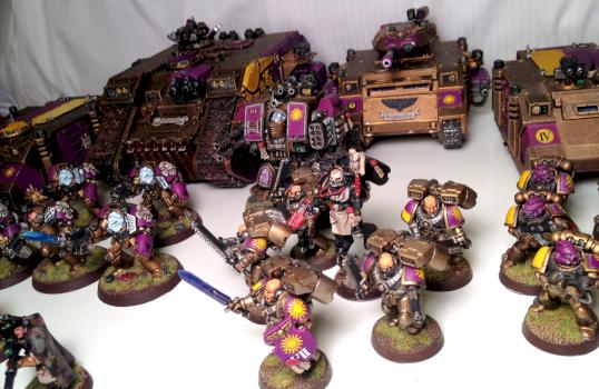 Unconquered Sun Space Marine Army by Spanglo
