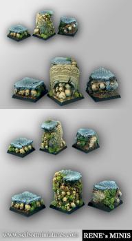 Temple of Time Ruins square bases 25mm by rene