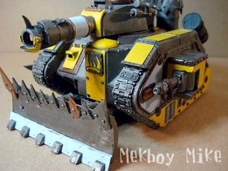 Looted Leman Russ, front detail by Spanglo