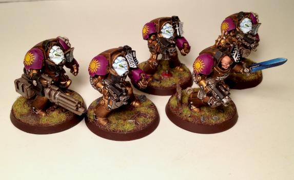 Unconquered Sun Marines First Company Squad Trucido by Spanglo