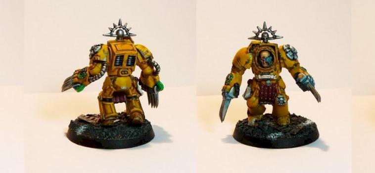 Imperial Fist Terminator Sargent with Lighting Claws by PoneyBoy