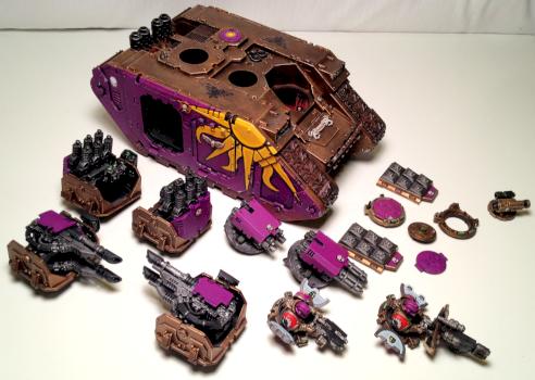 Unconquered Sun Marines Variable Land Raider, all pieces by Spanglo