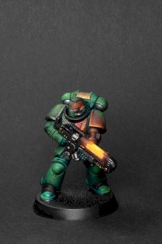 Space Marine with Plasmagun and fast OSL by deady