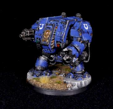 Ultramarine Dreadnought with auto cannon by dimoni777