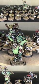 Blood Bowl Black Orc Team Troll Goblins Varag Ghoul-Chewer by GobBoss
