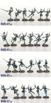 Harlequin Troupe 1 by MadFlyArtStudio