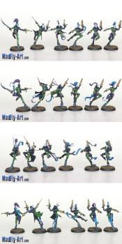 Harlequin Troupe 5 by MadFlyArtStudio