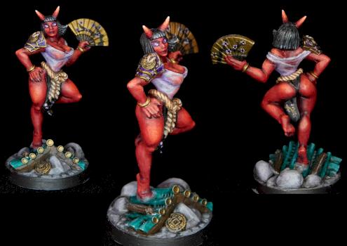 Tsuki - Oni Clan Beauty (Fantasy Pinup) by Substanz