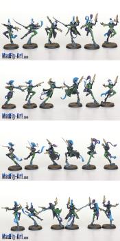 Harlequin Troupe 6 by MadFlyArtStudio