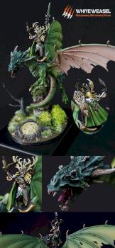 Araloth on Forest Dragon (Sylvaneth) by White Weasel Studio