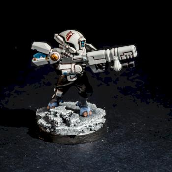 Tau Pathfinder #10 (with Ion Rifle) by the_secret_paintbrush