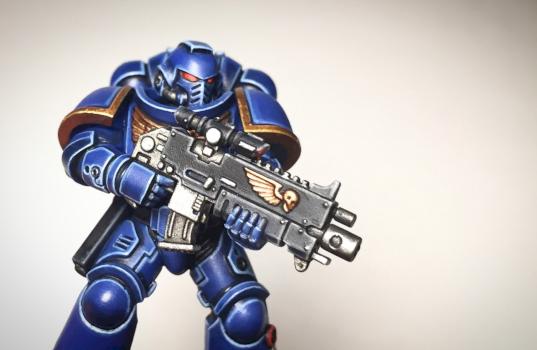 Ultramarine Intercessor by lorenzolsp