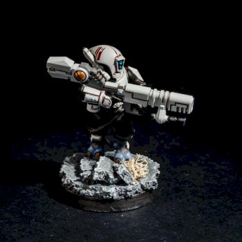 Tau Pathfinder #9 (with Ion Rifle) by the_secret_paintbrush